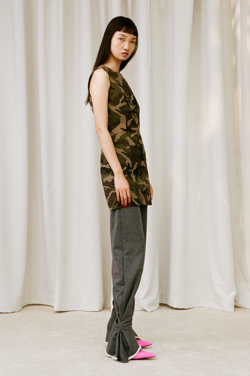 Camouflage Long Top