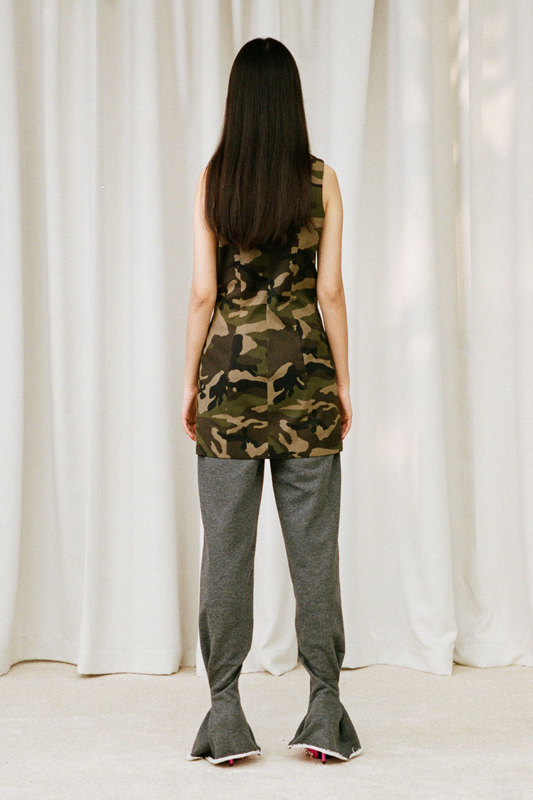 Camouflage Long Top