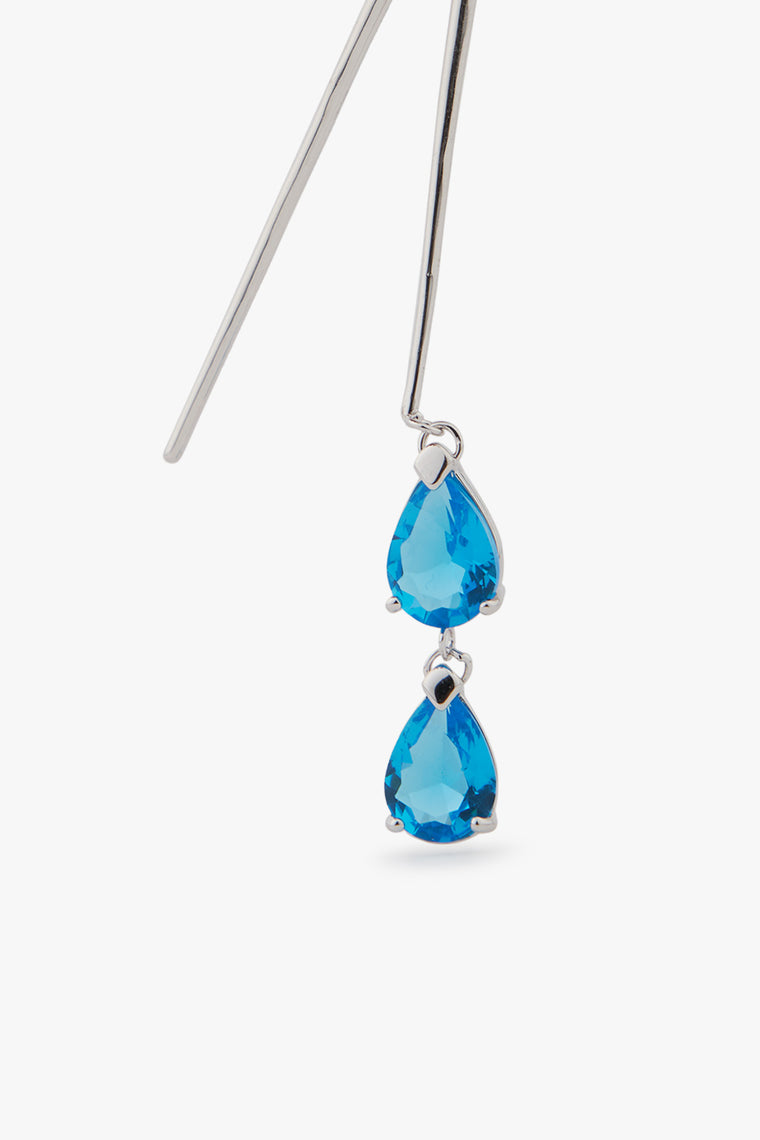 Crystal Drop Two-Sided Earring - One piece