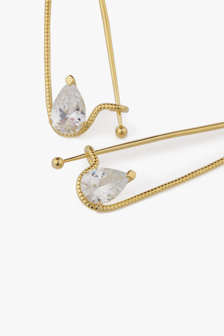 Pin Drop Crystal Earrings