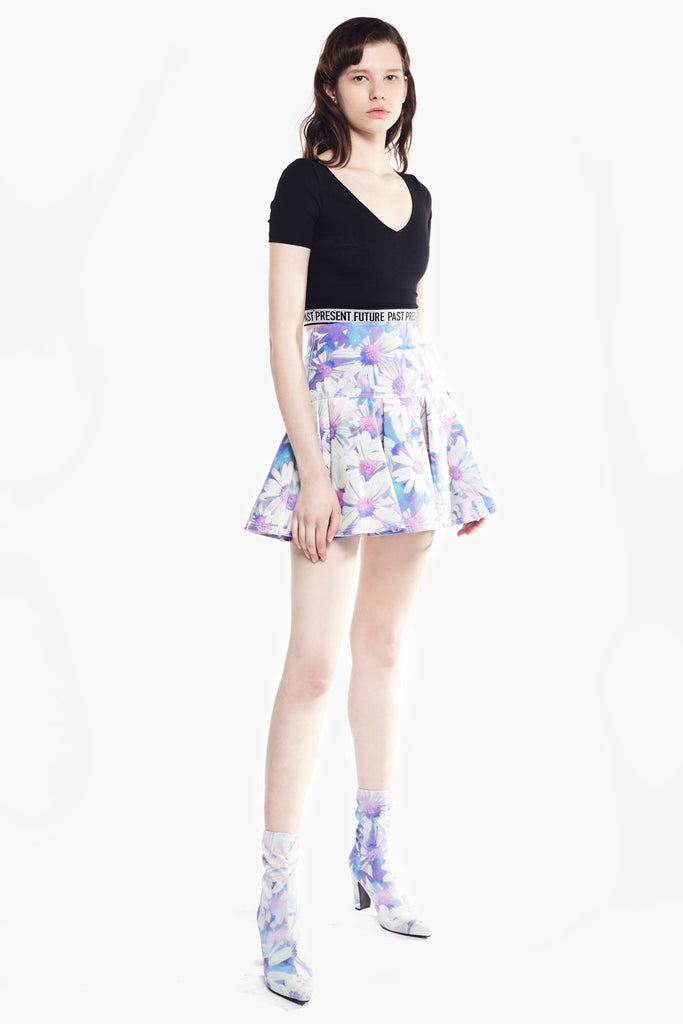 Daisy Print Skirt
