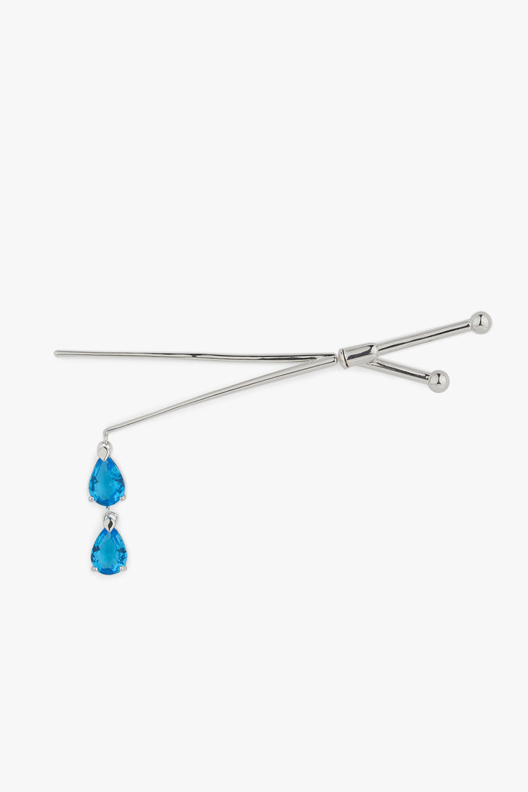 Crystal Drop Two-Sided Earring - One piece