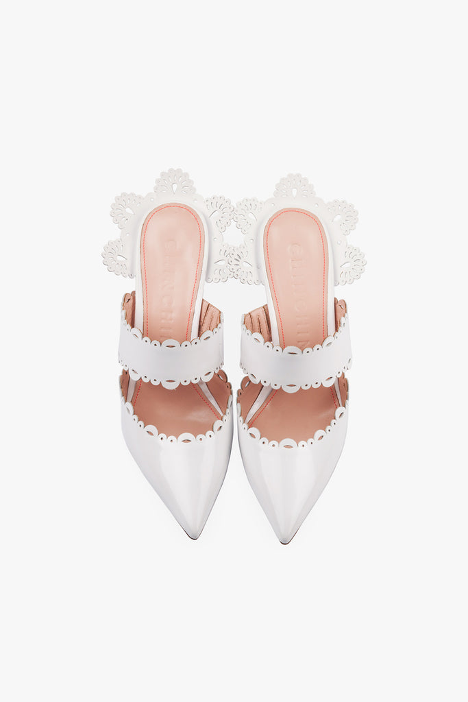 Pointed Toe Lacey Mules