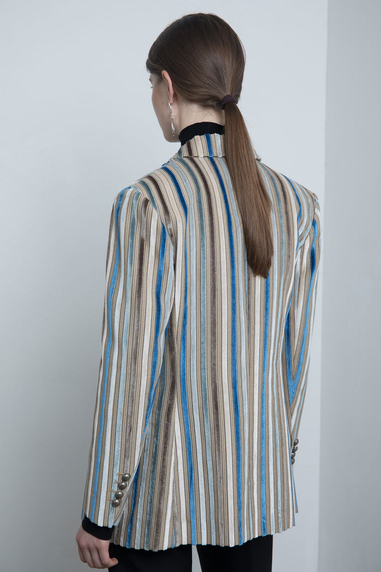 Striped Velvet Jacket