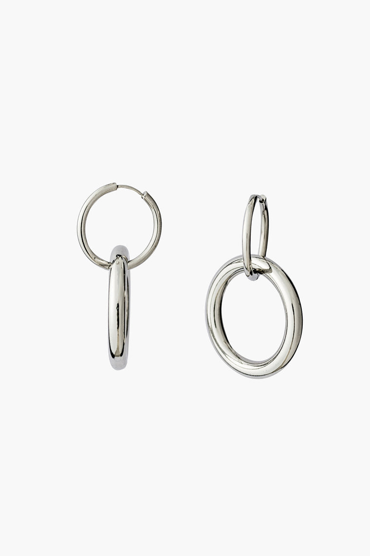 Double Hoop Link Earrings