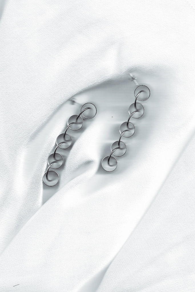 Cylinder Link Earrings