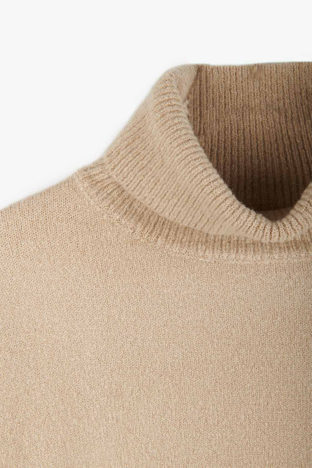 Cropped Turtleneck Sweater