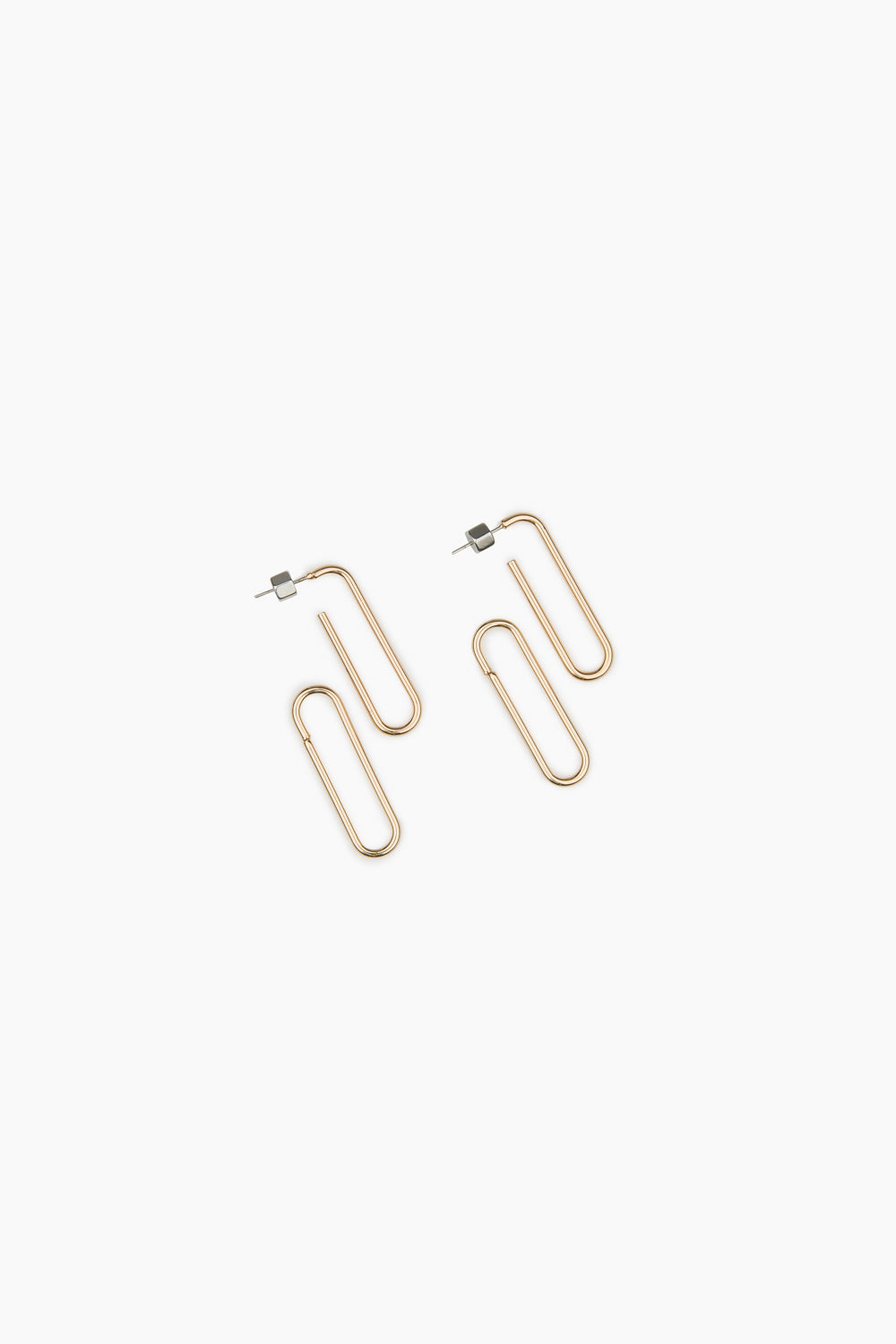 Rectangle Link Earrings