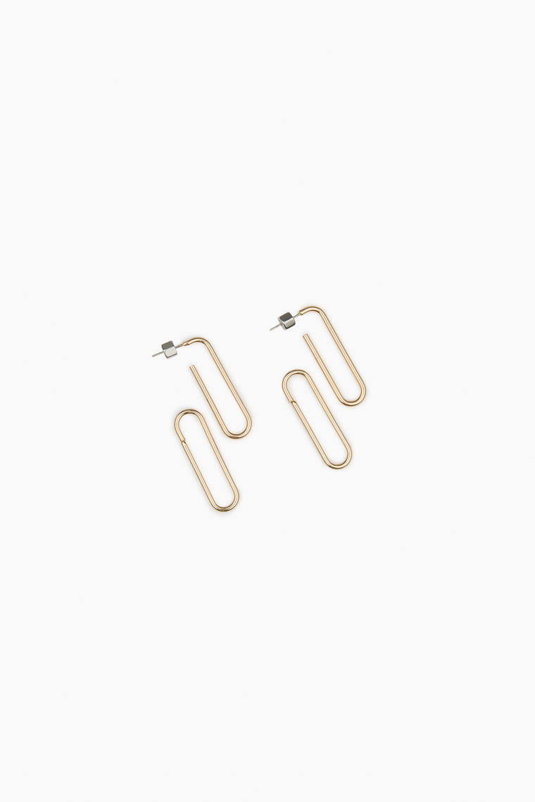 Rectangle Link Earrings