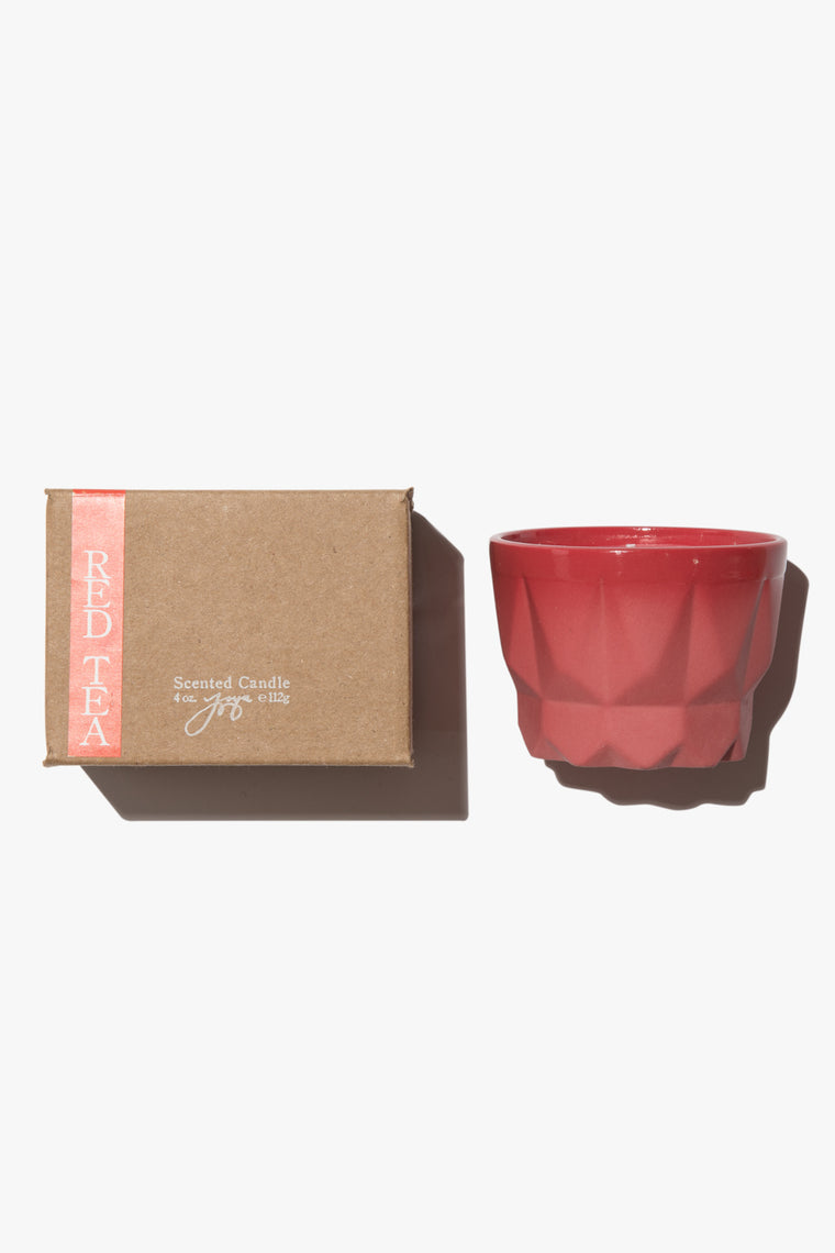 Red Porcelain Candle | Red Tea